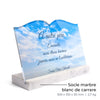 Plaque funéraire nuages 25 Plaquedeces.fr